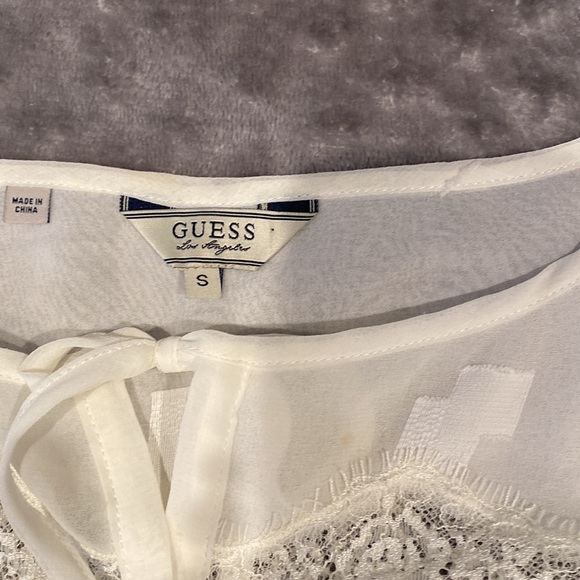 Guess Los Angeles Imprinted sheer Size Small Wrist Front Strings - Picture 11 of 13
